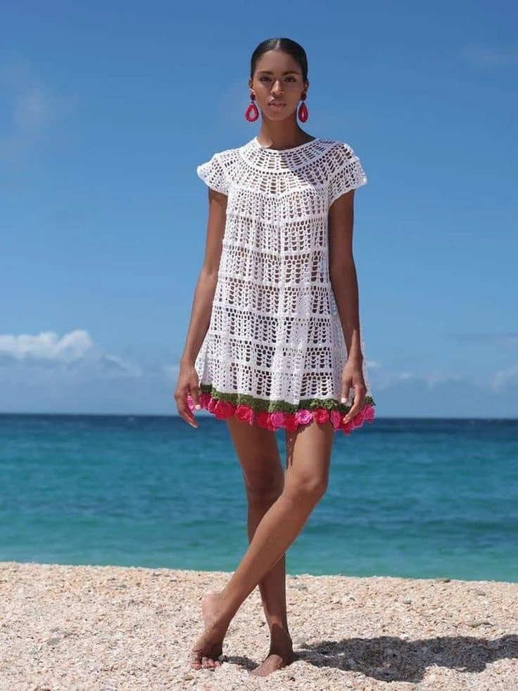 Vestido de crochet