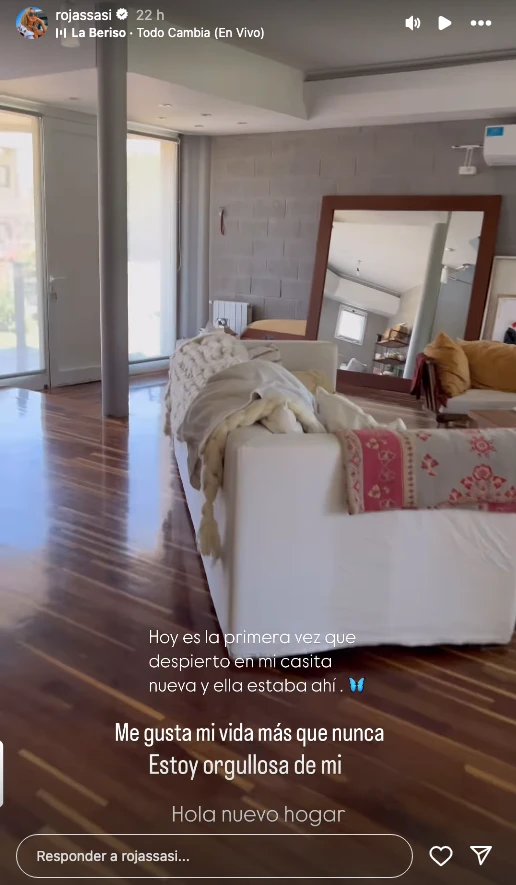 Así es la nueva casa de Sabrina Rojas