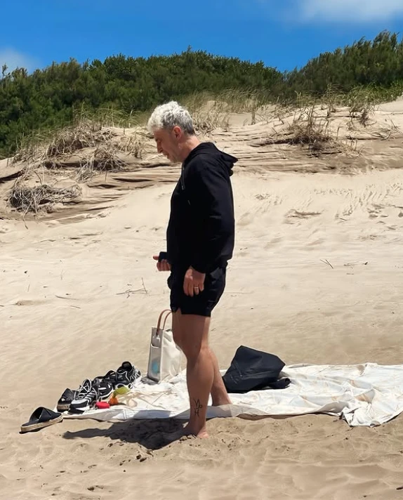 Pablo Goycoechea, el marido de Flor de la V, en Mar de las Pampas