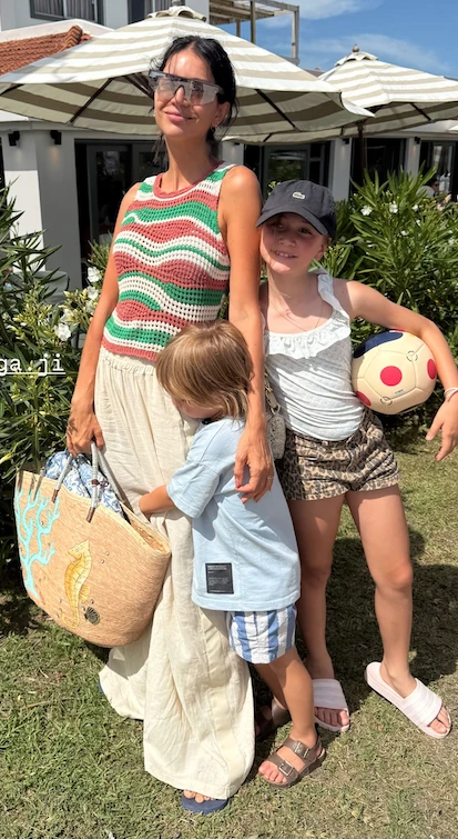 Zaira Nara con Malaika y Viggo