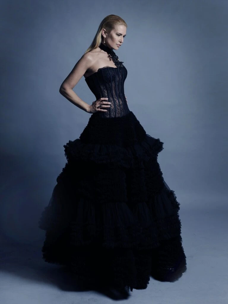 Valeria Mazza y su look de Javier Saiach para la gala de los Martin Fierro