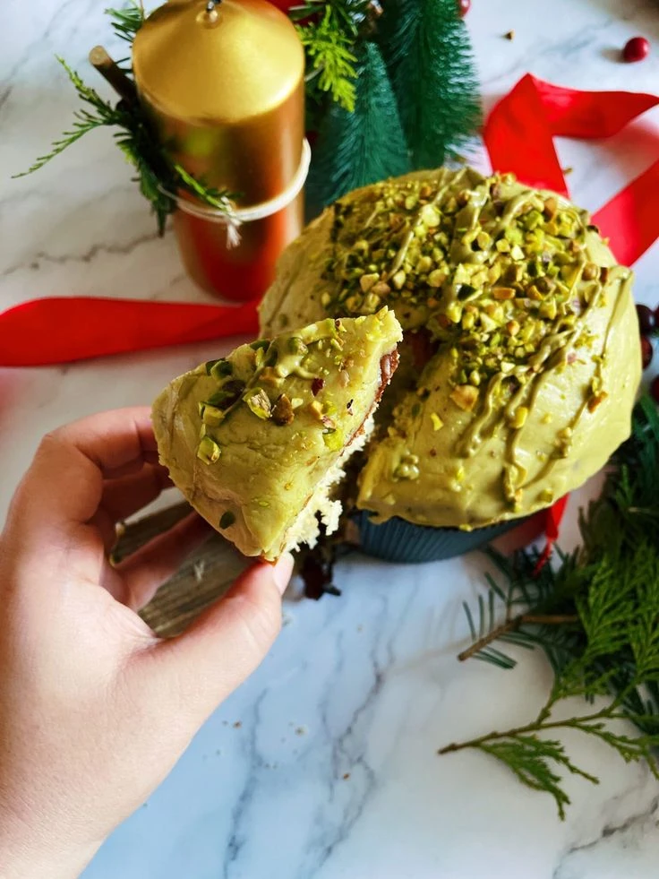 Pan dulce de pistacho: la receta ideal para Navidad