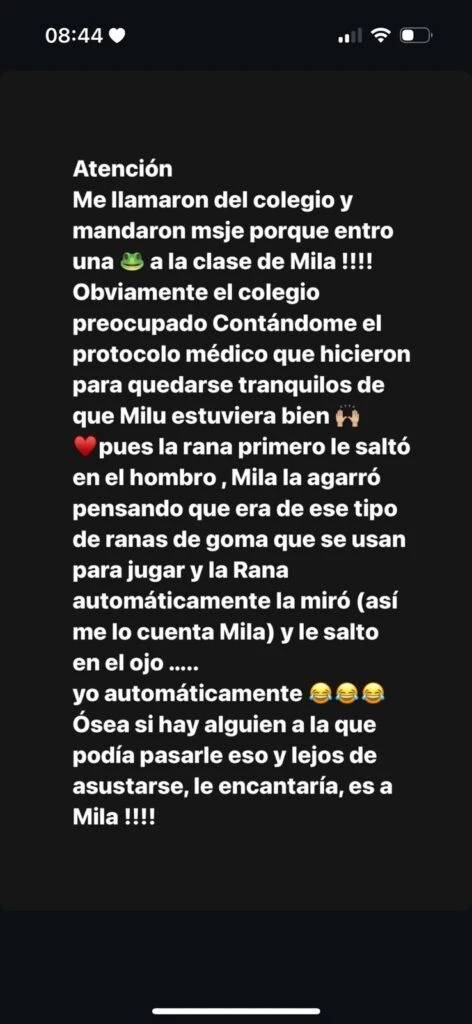 El susto de Mery del Cerro tras una situación que vivió su hija Mila en el colegio