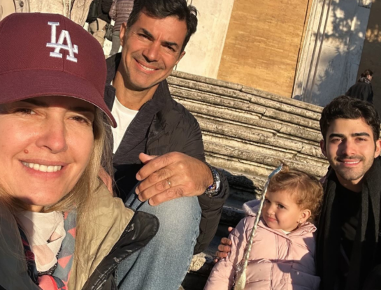Isabel Macedo disfruta de las fiestas en Roma con su familia