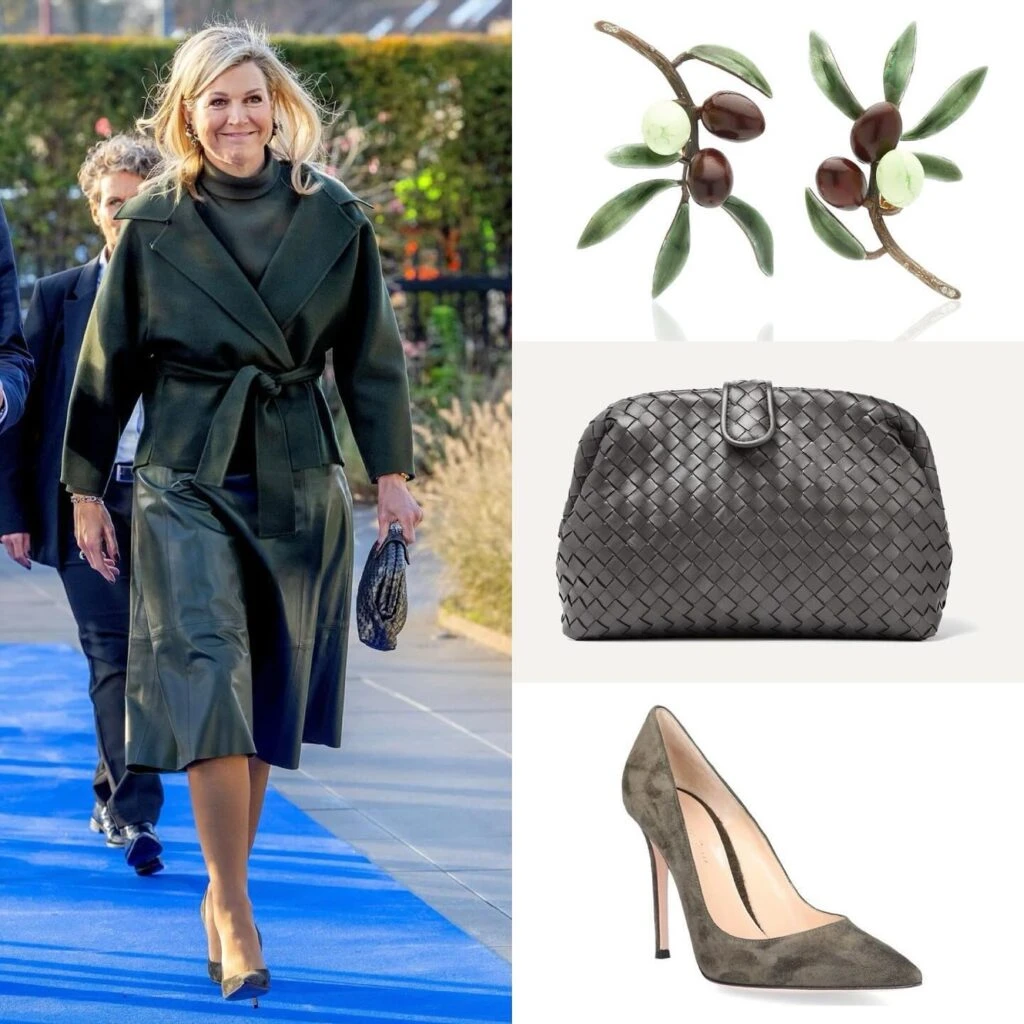 Máxima lució el tono de verde que  conquistará la temporada que viene