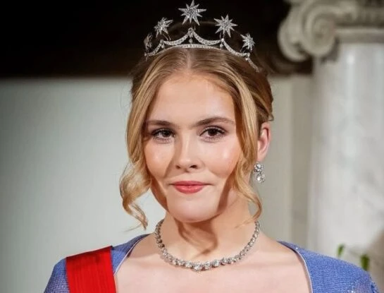 El look de gala de la princesa Amalia para un evento protocolar 