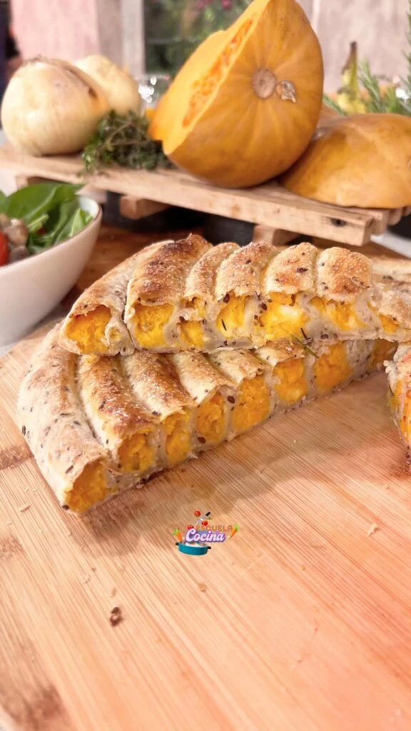 Tarta espiral de calabaza