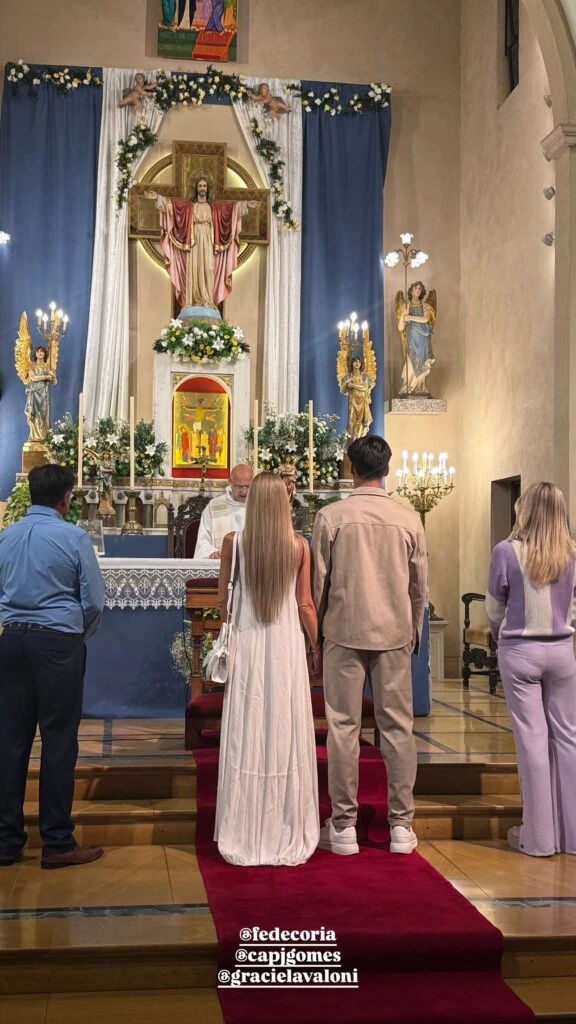 Las fotos del casamiento de Fede Coria