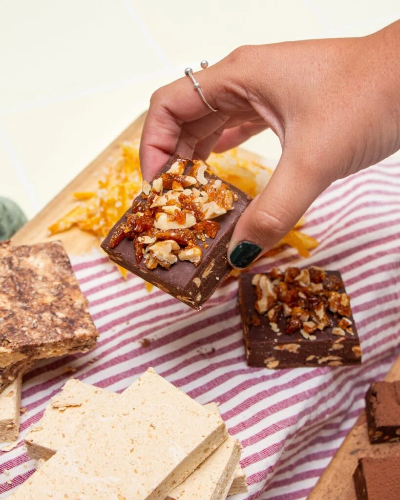 Turrón de chocolate casero