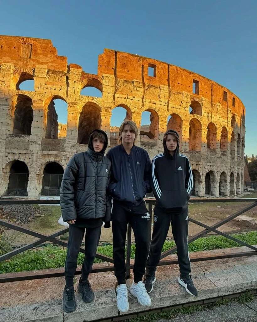 Las fotos de Wanda Nara y sus hijos en Italia