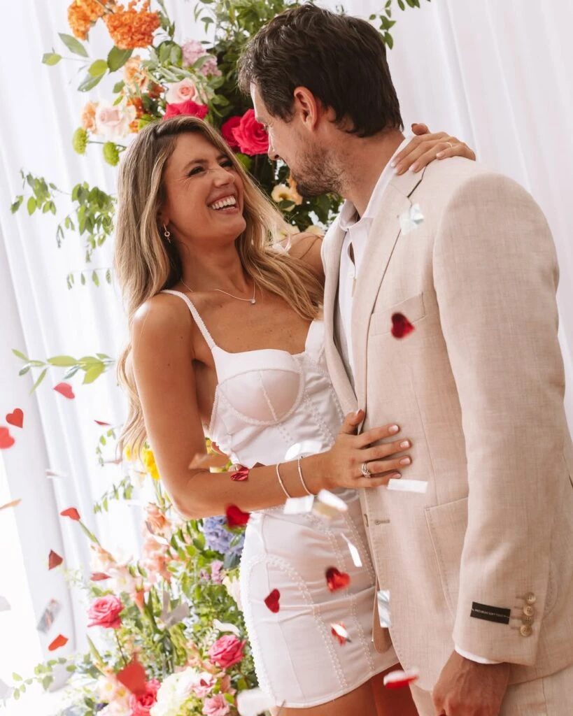 Stephanie Demner y Guido Pella: primera foto recién casados
