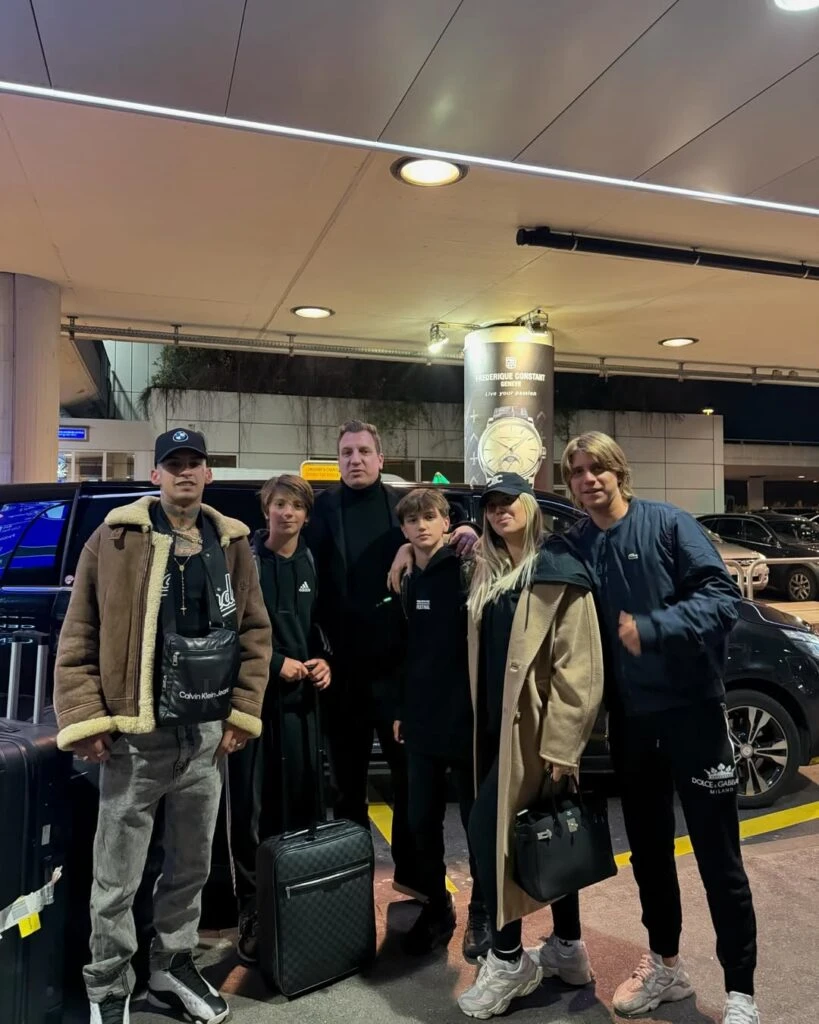 Las fotos de Wanda Nara y sus hijos en Italia