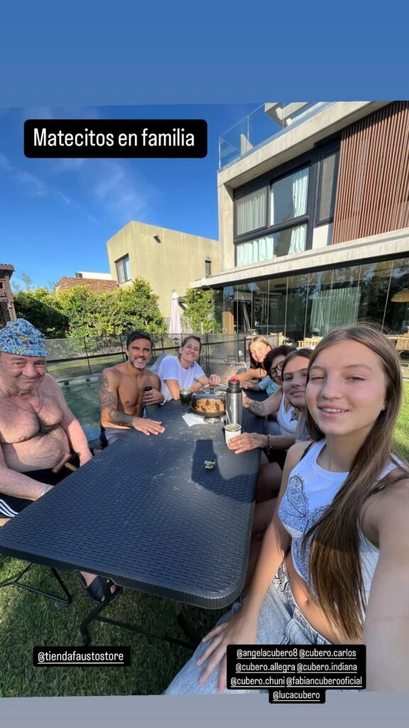 La tarde en familia que disfrutó Fabián Cubero junto a Mica Viciconte y sus hijas