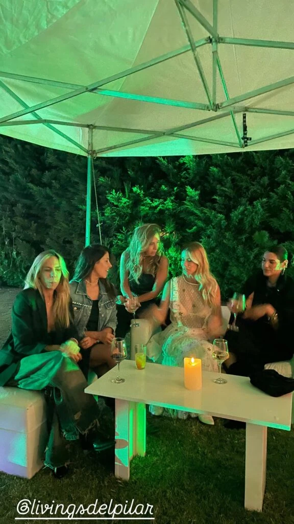 Nicole Neumann celebró en su casa el final de un gran año