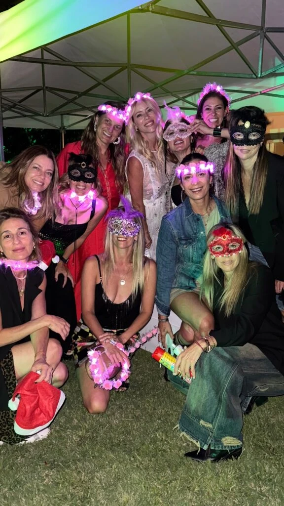 Nicole Neumann celebró en su casa el final de un gran año