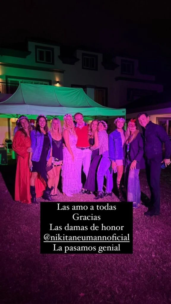 Nicole Neumann celebró en su casa el final de un gran año