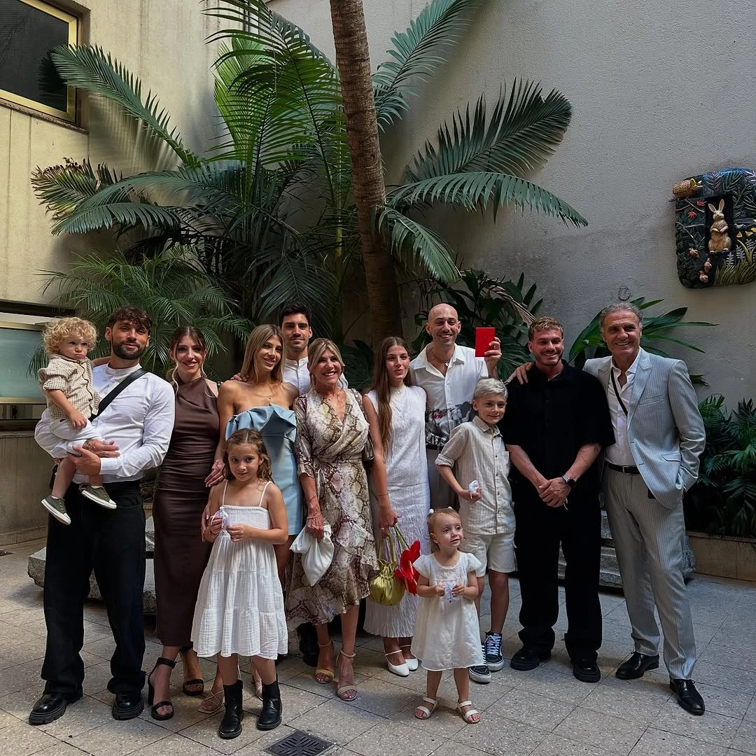 Oscar Ruggeri y su familia