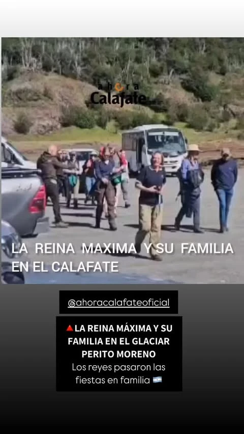 La reina Máxima y su familia visitando El Calafate