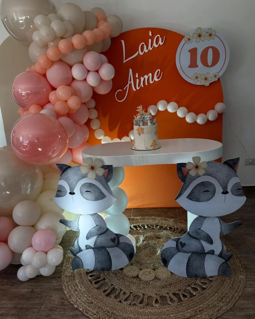 Cumpleaños de Laia y Aimé, hijas de Daniela Celis