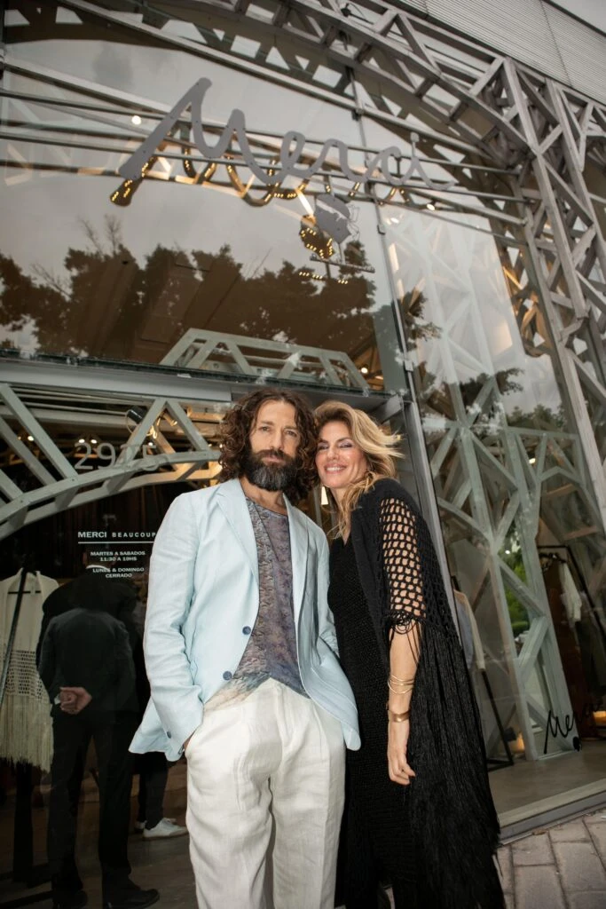 Con Ivan San Martín que presentó su colección en conjunto con Natalia Graciano.