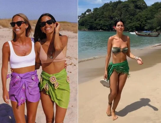 Zaira Nara vuelve a imponer el ítem playero noventero que fue un hit en el verano europeo
