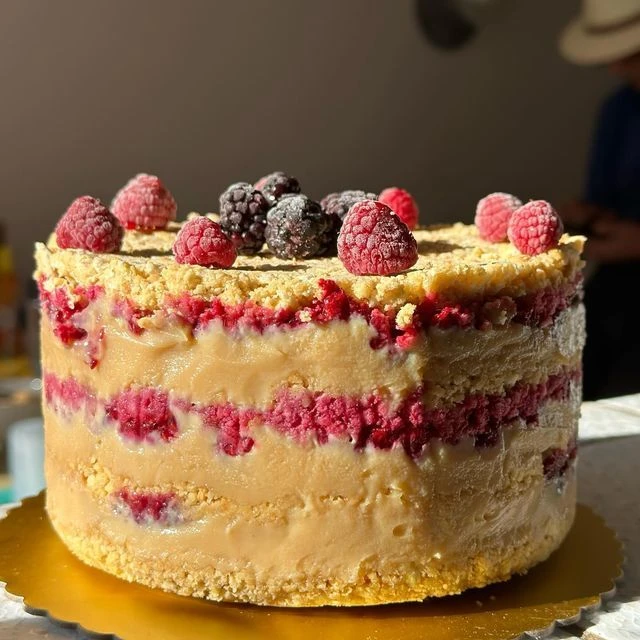 Torta caluga: la receta de Estefi Colombo del postre típico de frambuesa chileno