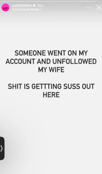 Justin Bieber explicó qué pasó con el unfollow a Hailey Bieber