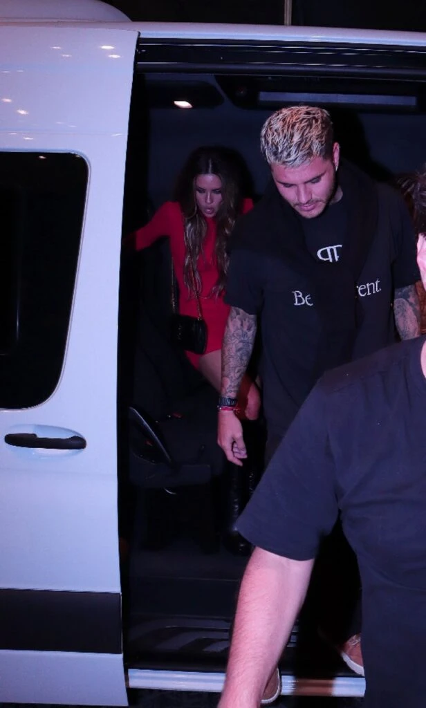 La China Suárez llegando a la Bresh de Mar del Plata con Mauro Icardi