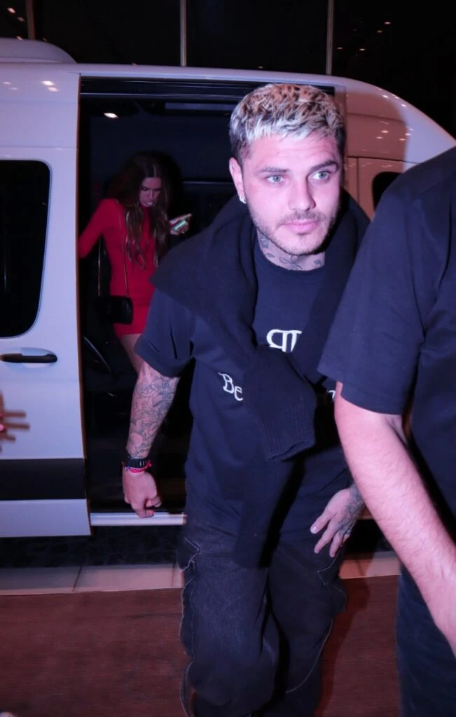 La China Suárez llegando a la Bresh de Mar del Plata con Mauro Icardi