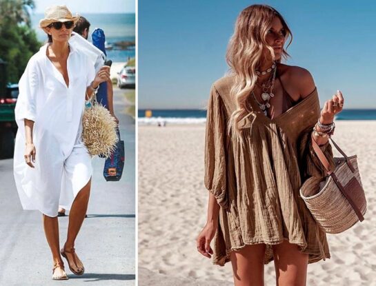 Alerta tendencia: la túnica, el básico que Juliana Awada eligió para llegar a la playa, es el ítem de moda del verano