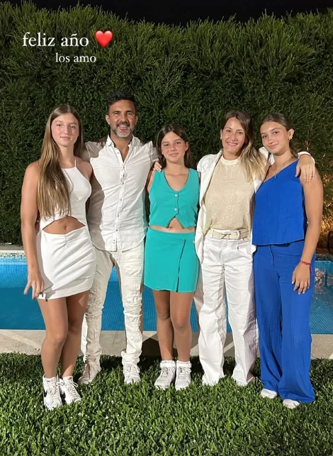 La foto del festejo de fin de año de los Cubero