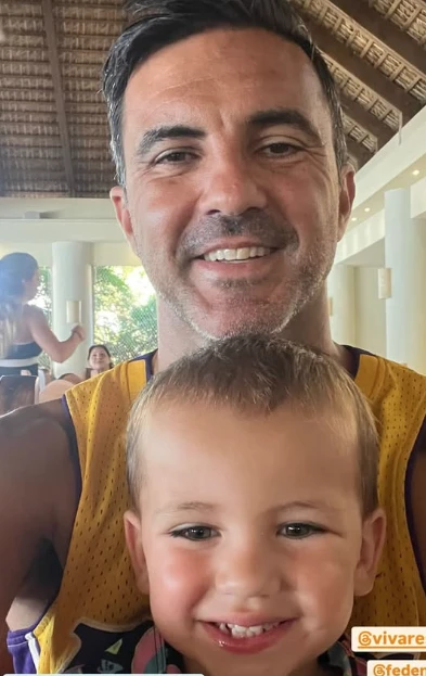 Fabián y Luca en Punta Cana