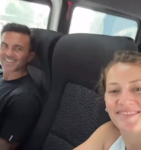 Fabián Cubero y Mica Viciconte