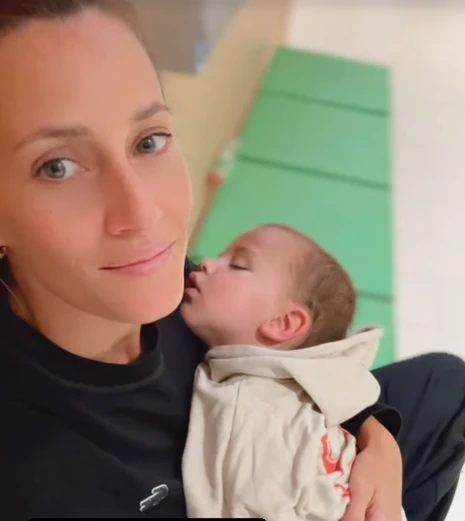 Mica y Luca recién llegados a Punta Cana