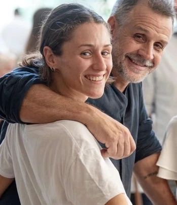 Christian Petersen y Sofía Zelaschi