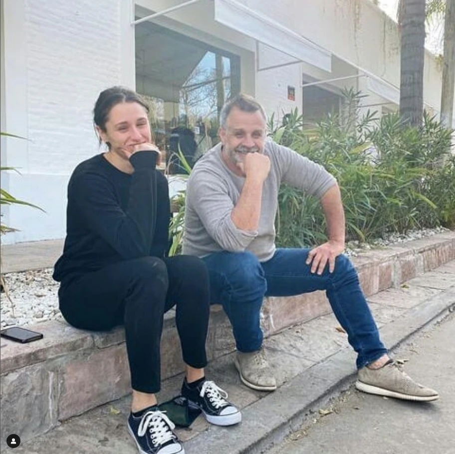 Christian Petersen con Sofía Zelaschi 