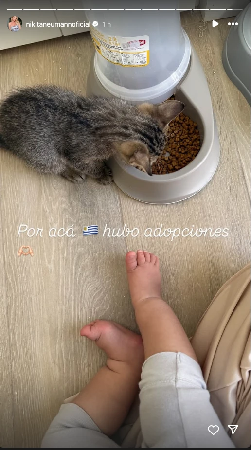 Nicole Neumann mostró al nuevo integrante de la familia