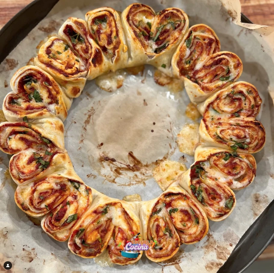 Bocadito de Espinaca y rosca caprese 