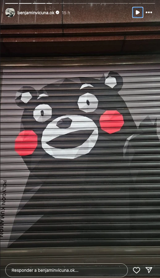 Benjamín Vicuña paseado por Tokio