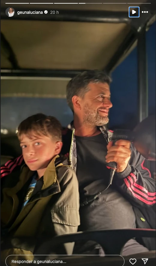 Luciana Geuna y su familia hicieron un safari por África