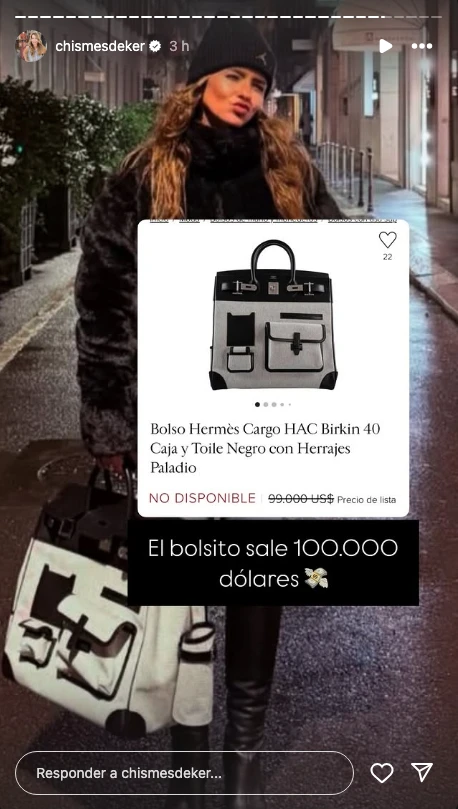 Chismesdeker mostró la tote bag y reveló su costo. 