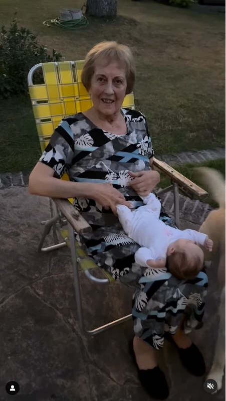 Milenka conoció a su abuela, Oma