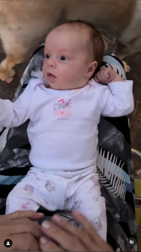 Milenka conoció a su abuela, Oma