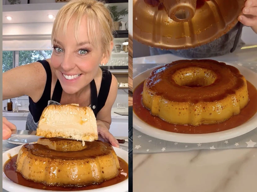 flan dulce de leche y coco