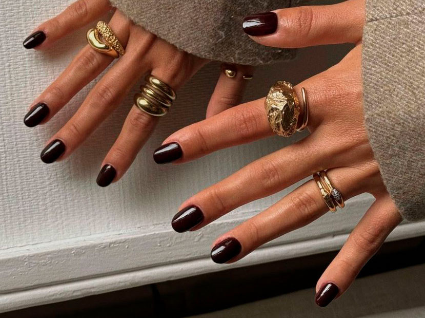 Uñas "cinnamon spice", la tendencia más cozy para la próxima temporada 2025