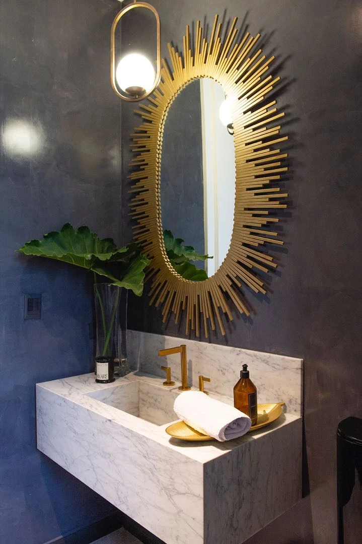 
El toque justo de dorado es un recurso infalible para la decoración. 