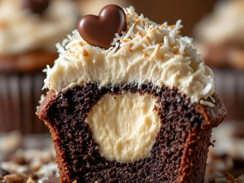 Cupcakes de chocolate rellenos de coco: la receta perfecta para endulzar tus mañanas