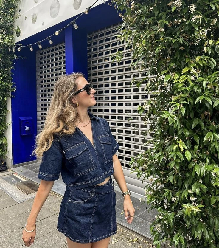 Como Flor de la V: looks total denim para llevar de vacaciones