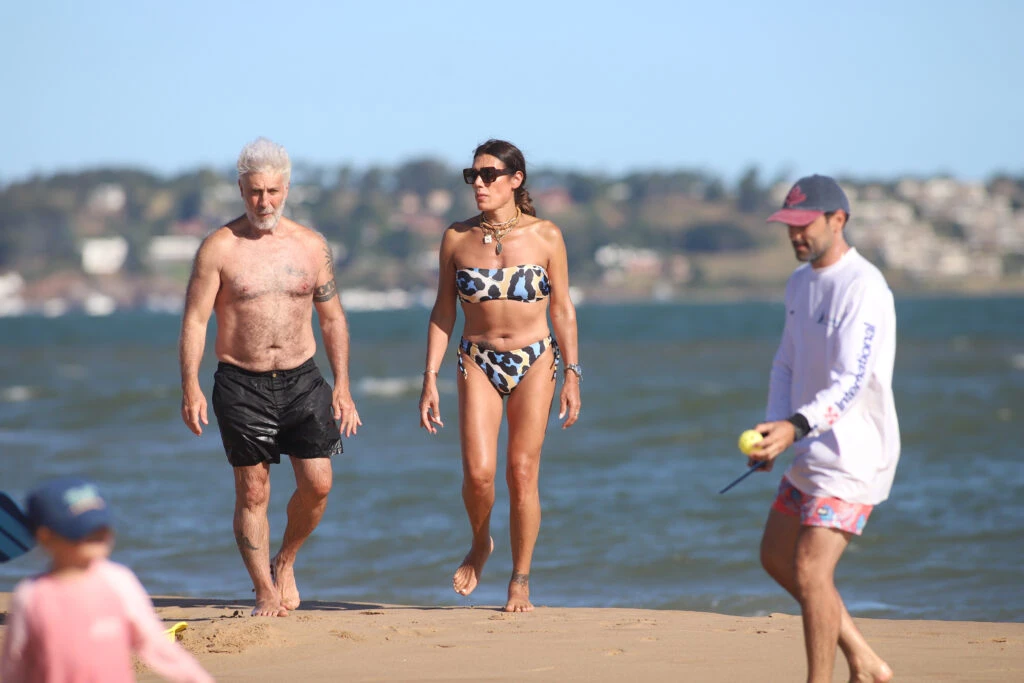 Flor de la V en la playa