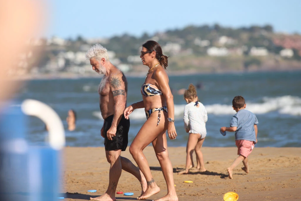 Flor de la V en la playa